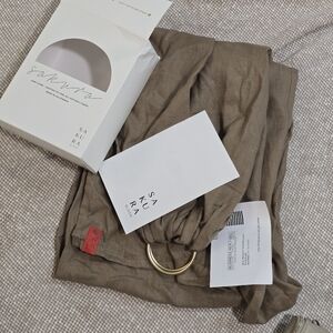 Sakura Bloom Linen Ring Sling - Clay